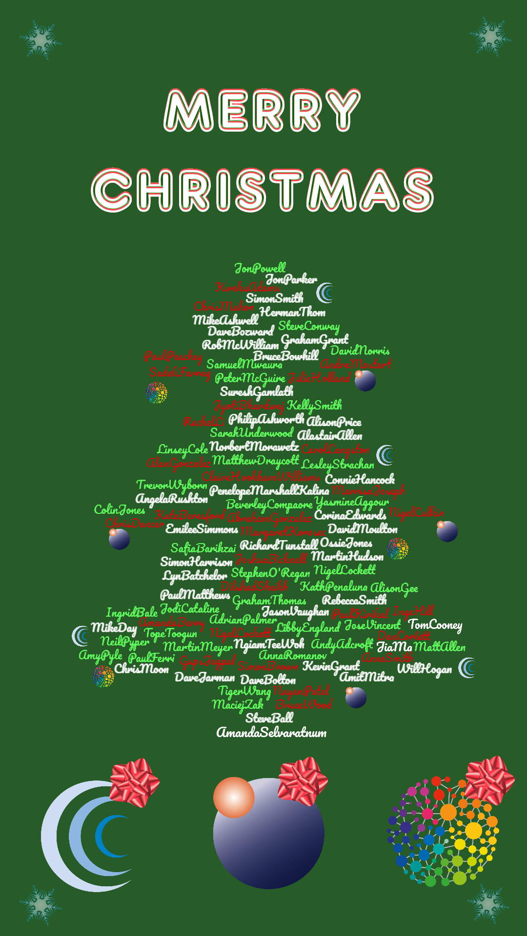 Christmas Thank you Tree