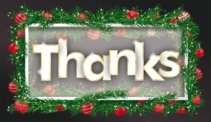 Christmas thank you